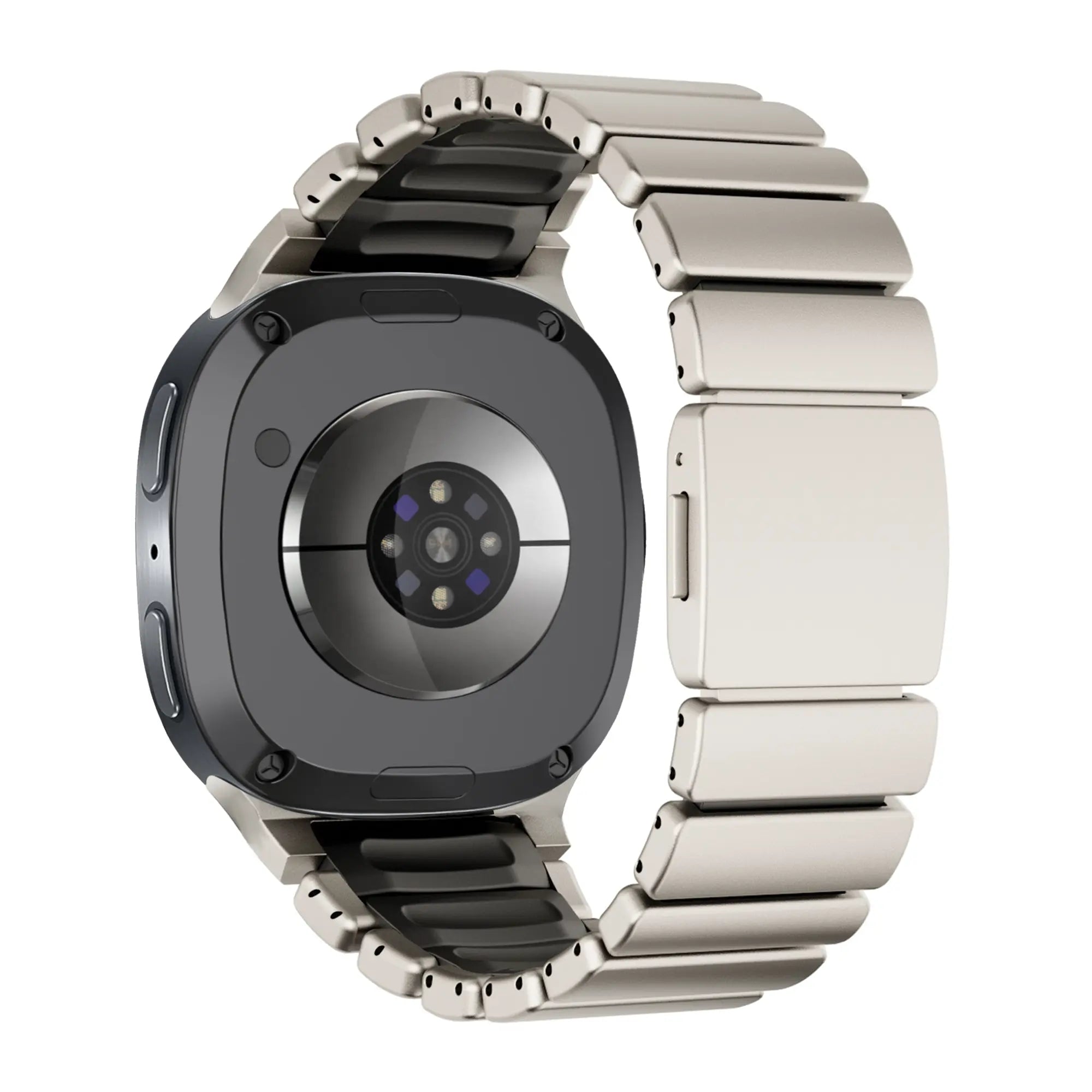 Bandz Samsung Galaxy Watch 8 - 40mm Titanarmband 'Hybrid' (Titan/Schwarz)
