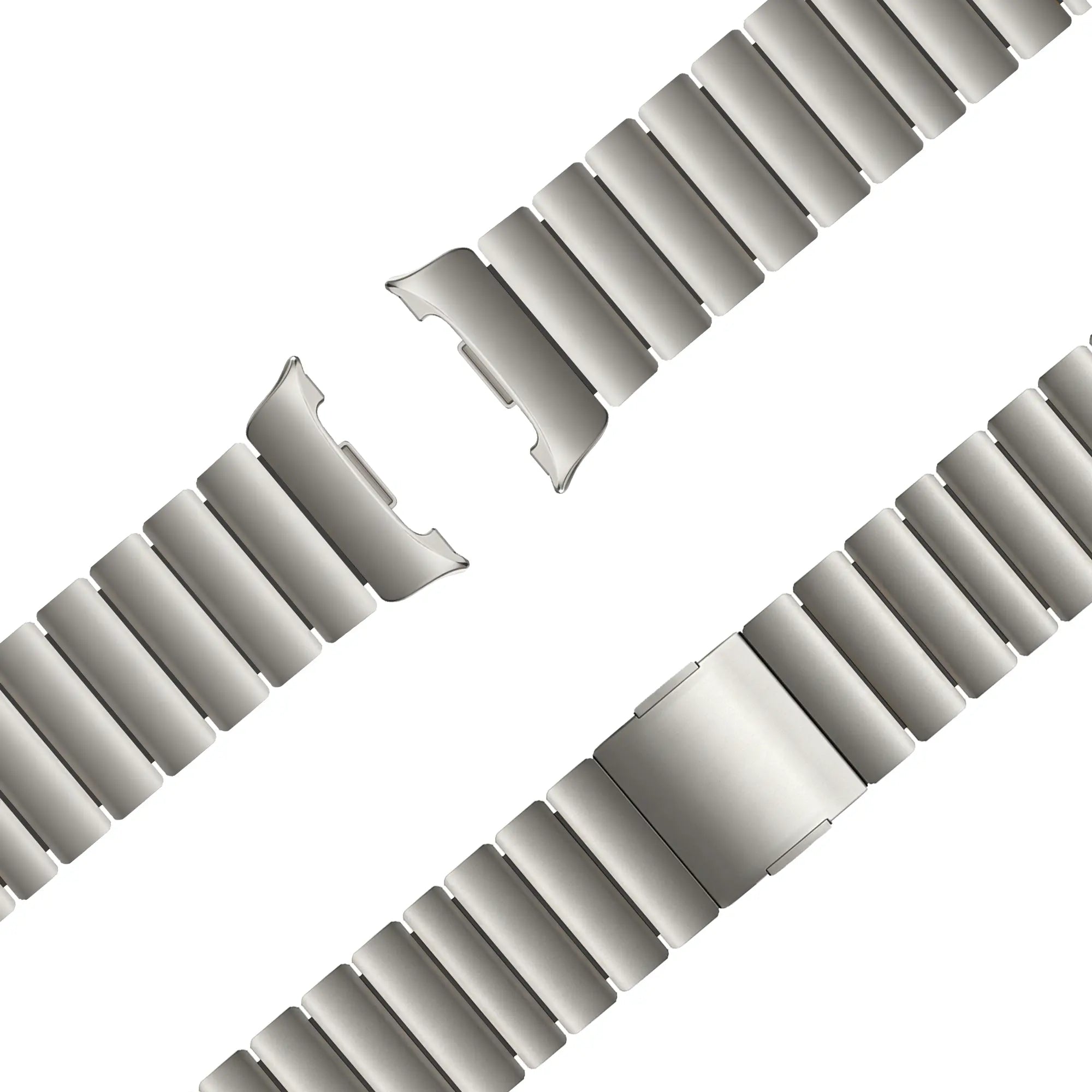Bandz Samsung Galaxy Watch 8 Classic Titanarmband 'Hybrid' (Titan/Schwarz)