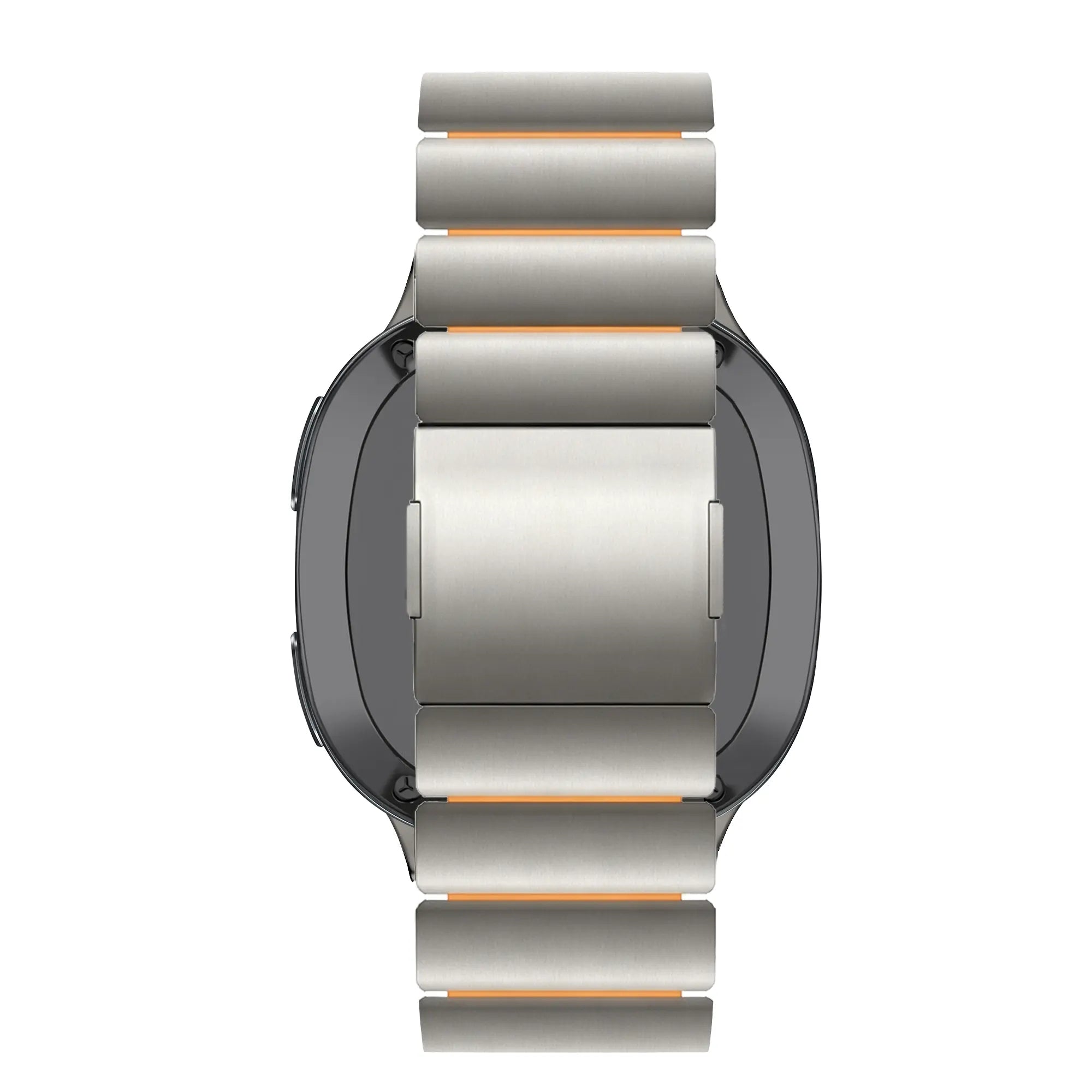 Bandz Samsung Galaxy Watch 8 - 40mm Titanarmband 'Hybrid' (Titan/Orange)