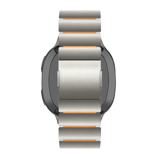 Bandz Correa titanio 'Hybrid' Samsung Galaxy Watch 8 Classic (titanio/naranja)