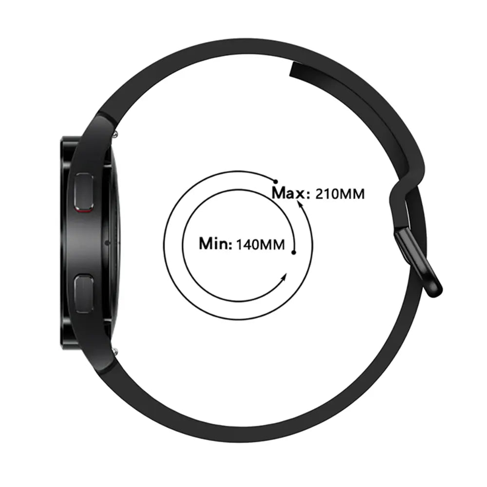 Correa silicona hebilla Samsung Galaxy Watch FE (negro)