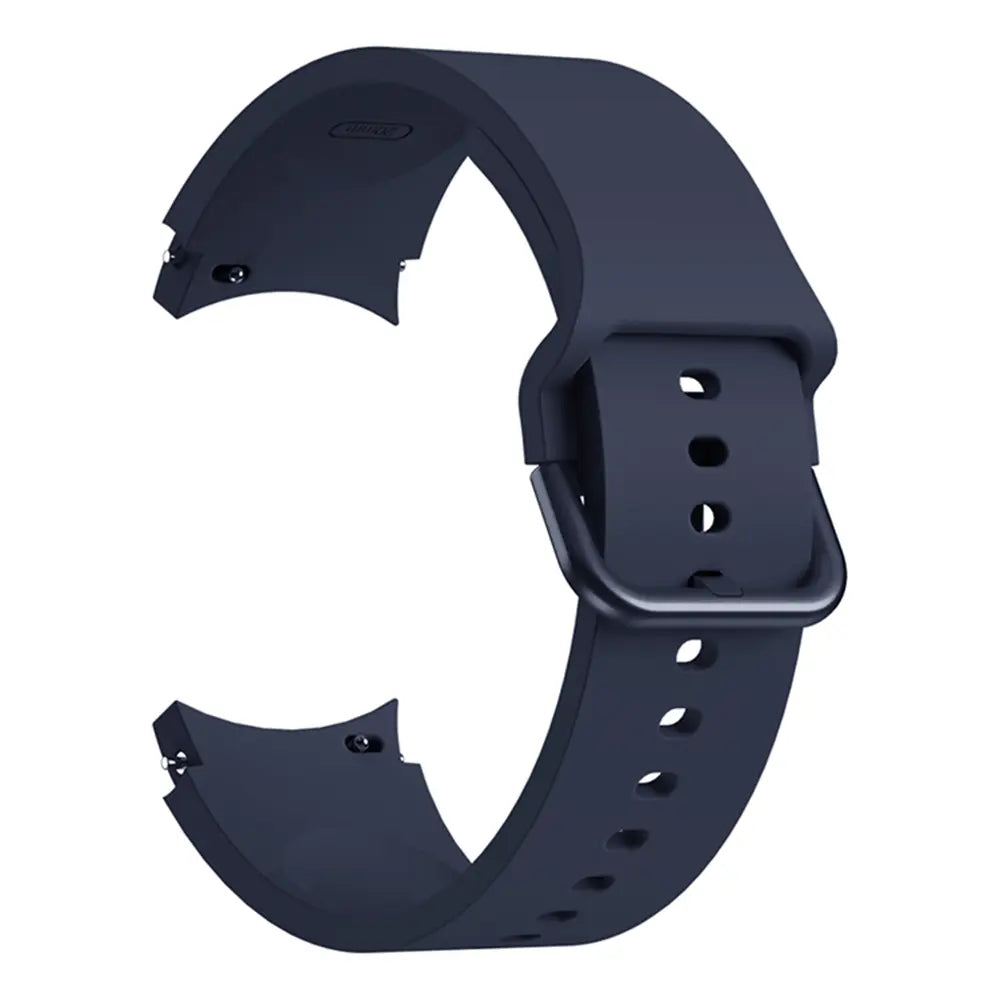 Samsung Galaxy Watch 4 Classic - 46mm Buckled Silicone Strap (Dark Blue)