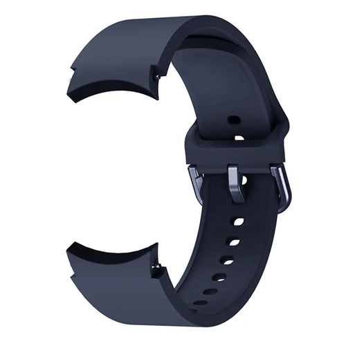 Samsung Galaxy Watch 4 Classic - 46mm Buckled Silicone Strap (Dark Blue)