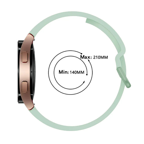 Samsung Galaxy Watch 4 - 40mm Buckled Silicone Strap (Light Green)