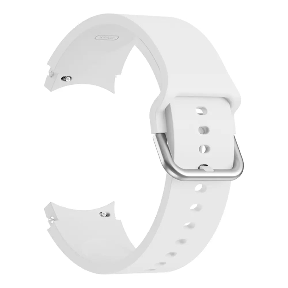 Samsung Galaxy Watch 5 Pro Buckled Silicone Strap (White)