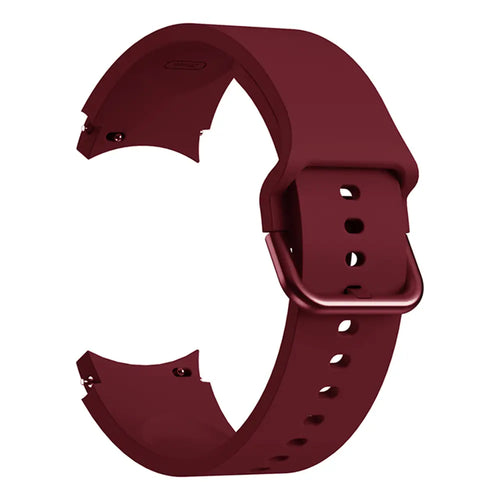 Samsung Galaxy Watch 5 - 40mm Buckled Silicone Strap (Wine Red)