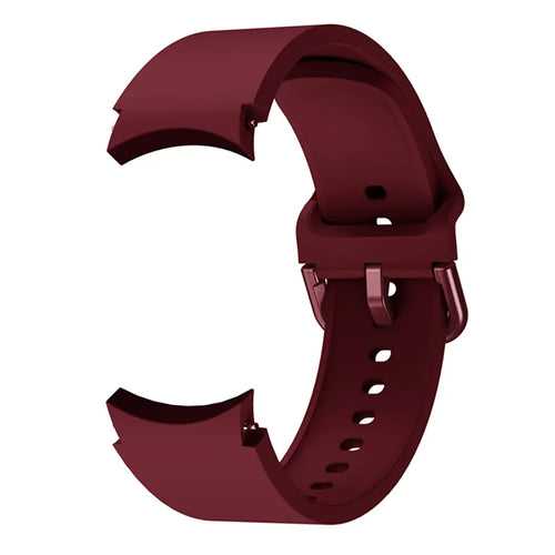 Samsung Galaxy Watch 5 - 40mm Buckled Silicone Strap (Wine Red)