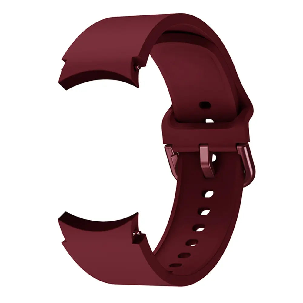 Samsung Galaxy Watch 5 - 40mm Buckled Silicone Strap (Wine Red)