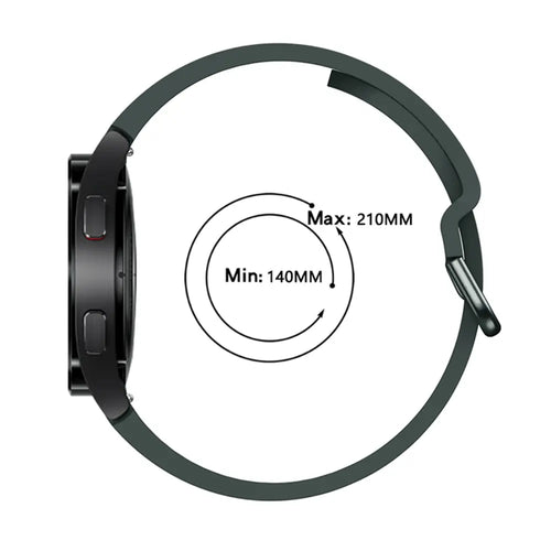 Samsung Galaxy Watch 5 - 40mm Buckled Silicone Strap (Dark Green)