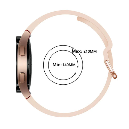 Samsung Galaxy Watch 4 - 40mm Buckled Silicone Strap (Pink Sand)