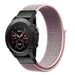 Garmin Fenix 5/6 Nylon Strap (Grey/Pink)