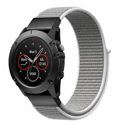 Garmin Descent Mk3(i) - 43mm Nylonarmband (Muschelweiß)