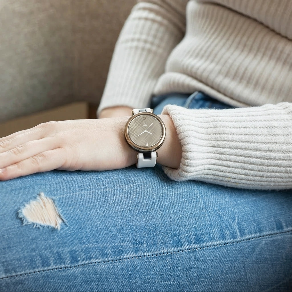 Correa silicona Garmin Lily (blanca)