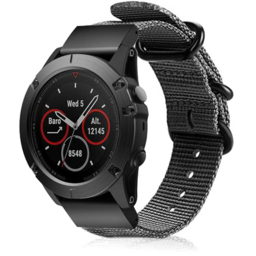 Garmin Instinct 3 - 45mm Nylon Schnallenarmband (Grau)