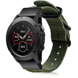 Correa nylon con hebilla Garmin Instinct 3 - 50mm (verde)