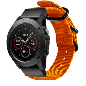 Garmin Fenix 8 Pro - 51mm Nylon Strap with Buckle (Orange)
