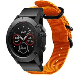 Correa nylon con hebilla Garmin Instinct E - 45mm (naranja)