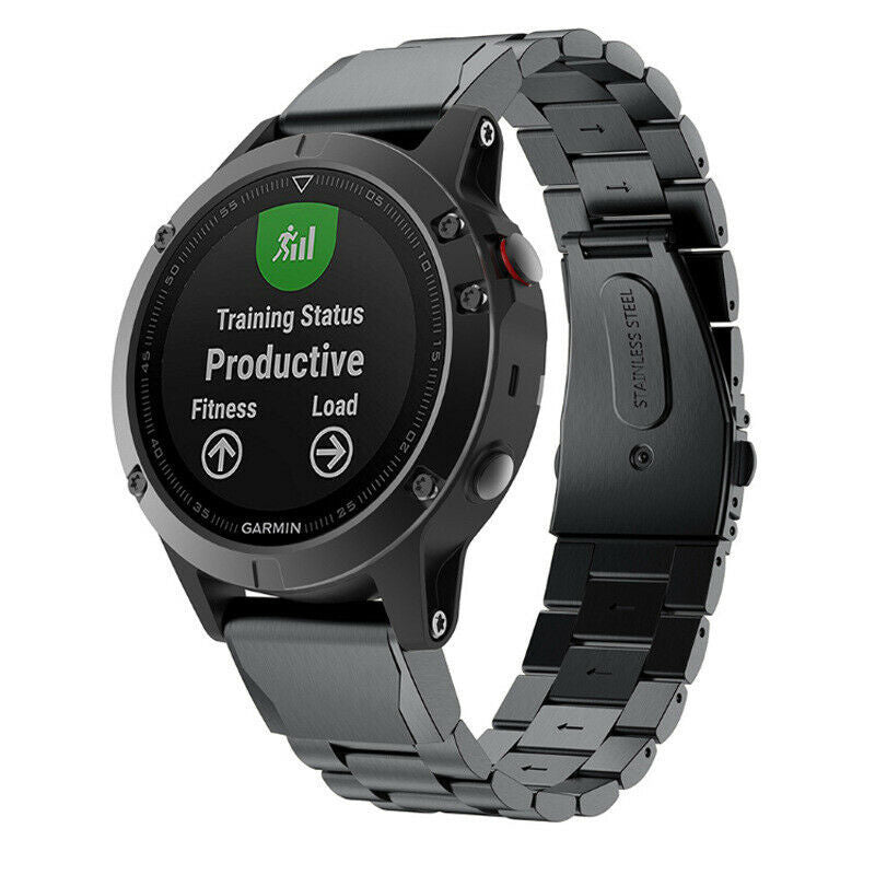 Correa acero Garmin Forerunner 970 (negro)