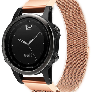 Garmin Descent Mk3(i) - 43mm Milanese Strap (Rose Gold)
