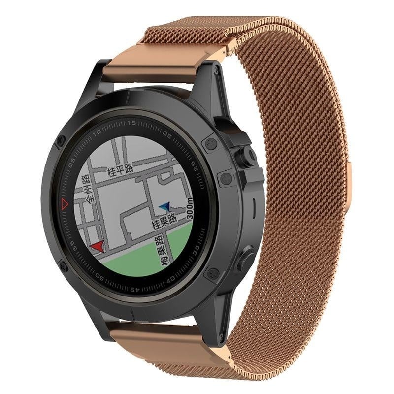 Garmin Descent MK3i - 51mm Milanese Strap (Rose Gold)