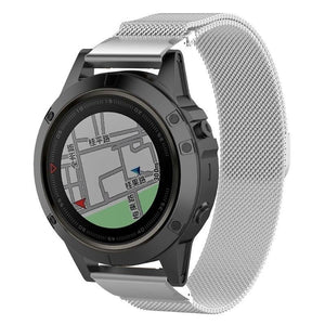 Garmin Tactix 8 - 51mm Milanese Strap (Silver)