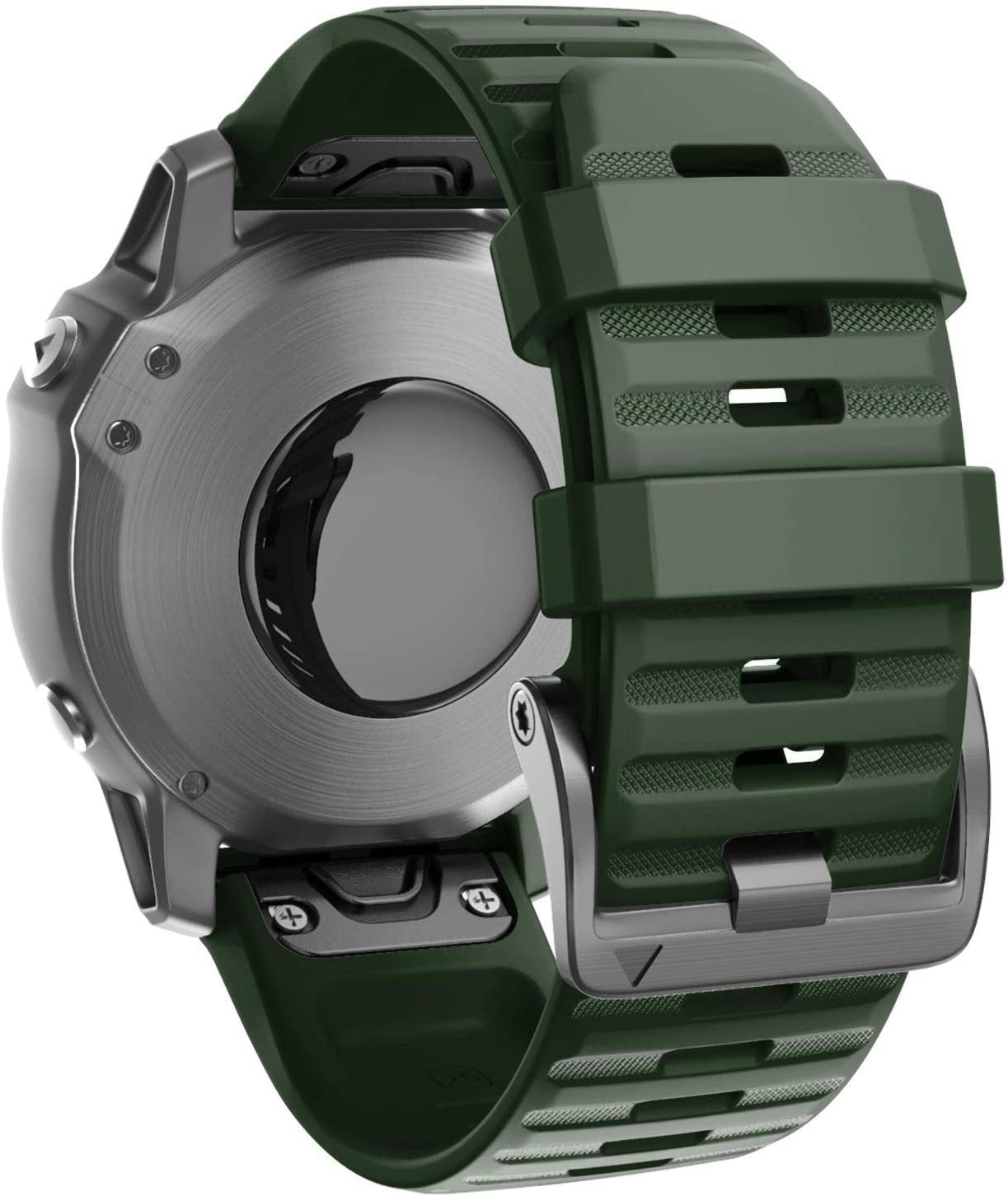Garmin Descent MK3i - 51mm Silicone Strap (Dark Green)