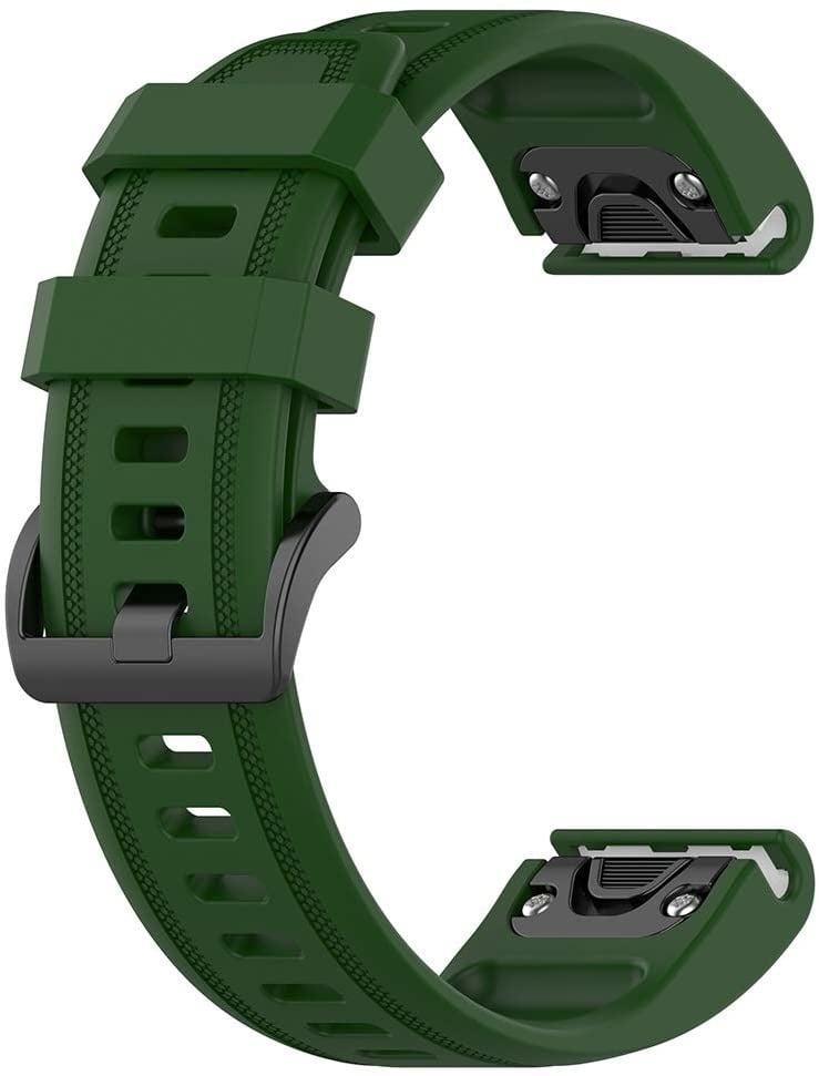 Garmin Descent Mk3(i) - 43mm Silicone Strap (Army Green)