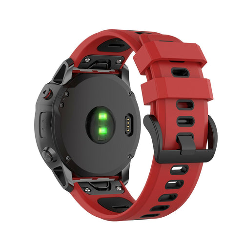 Garmin Descent Mk3(i) - 43mm Sport Buckle Strap (Red/Black)