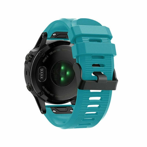 Bracelet silicone Garmin Descent MK1 (bleu clair)