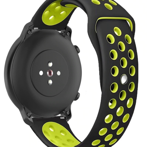 Correa deportiva Fossil Gen 4 Venture HR (negro/amarillo)