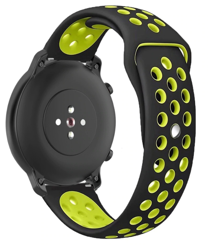 Fossil Gen 4 Venture (HR) Sport Strap (Black/Yellow)