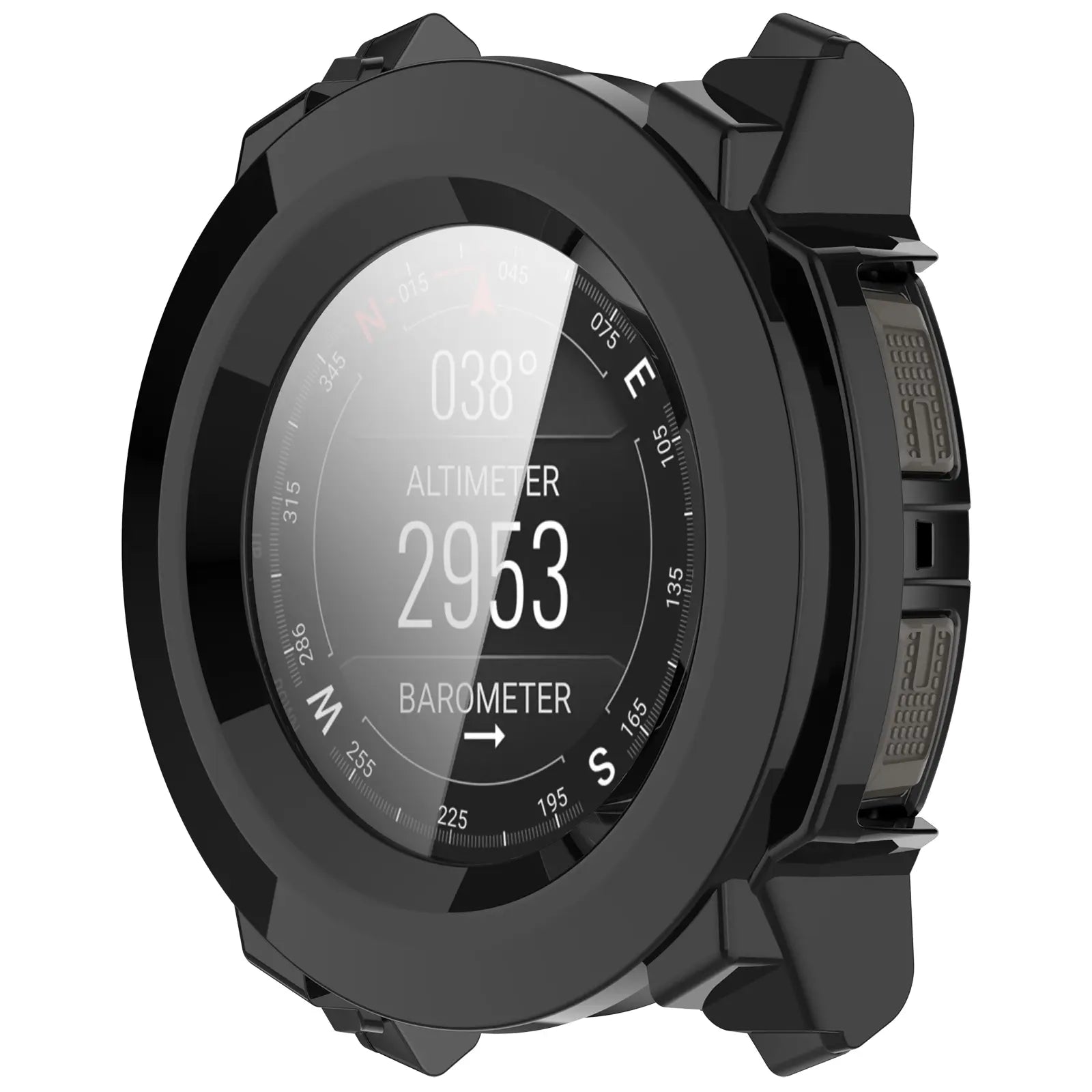 Garmin Instinct 3 - 45mm PC Case mit Glas (Schwarz)