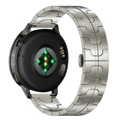 Bandz Garmin Forerunner 255 Stahlarmband 'Iron' (Titan)