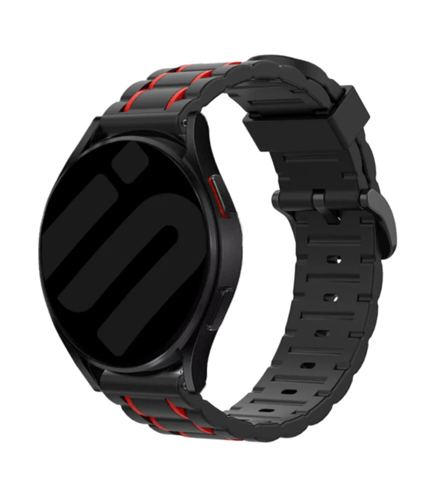 Suunto Run Sport Strap with Buckle (Black/Red)