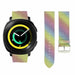Samsung Gear Sport Leder Glitzerarmband (Regenbogen)