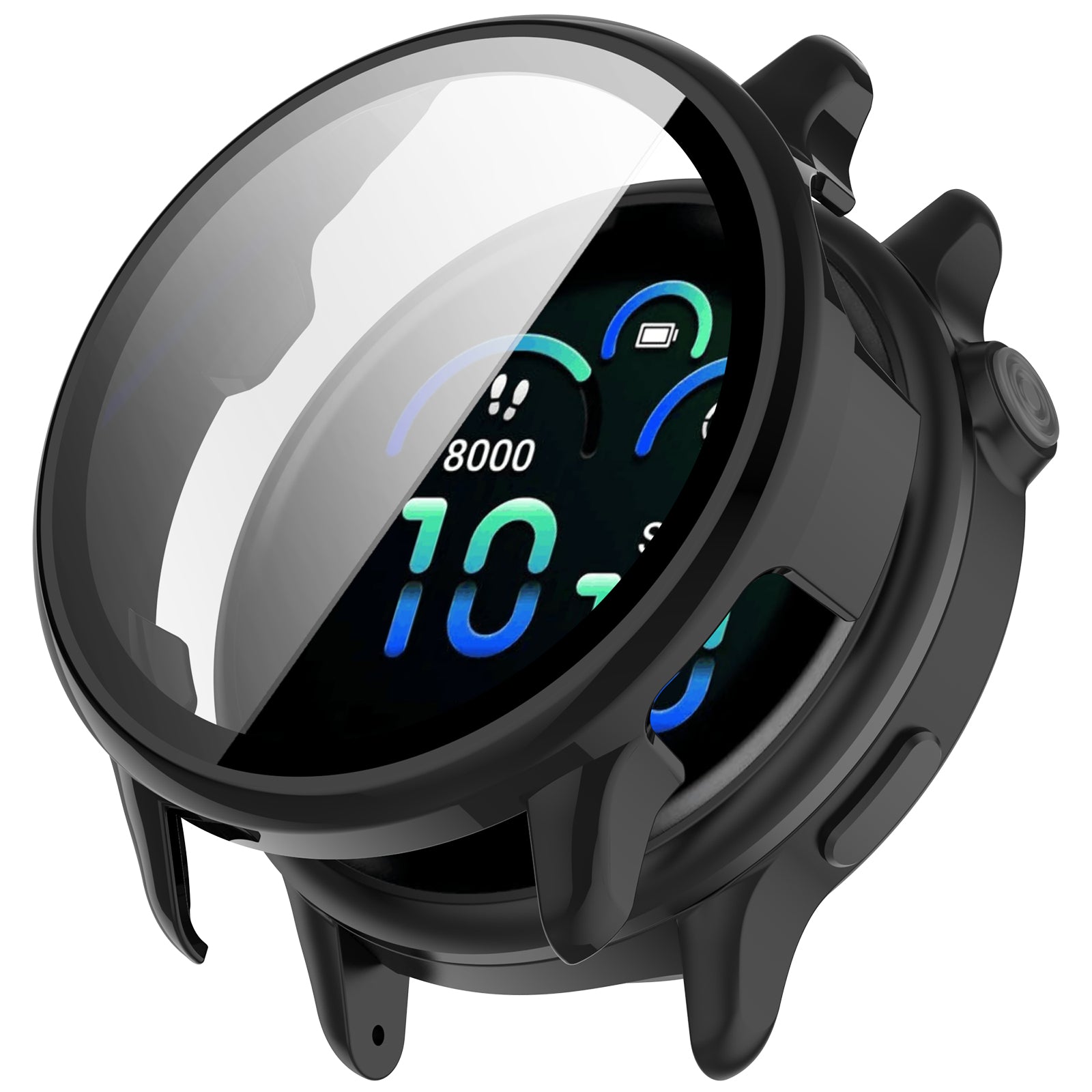 Funda rígida con vidrio Garmin Vivoactive 6 (negro)