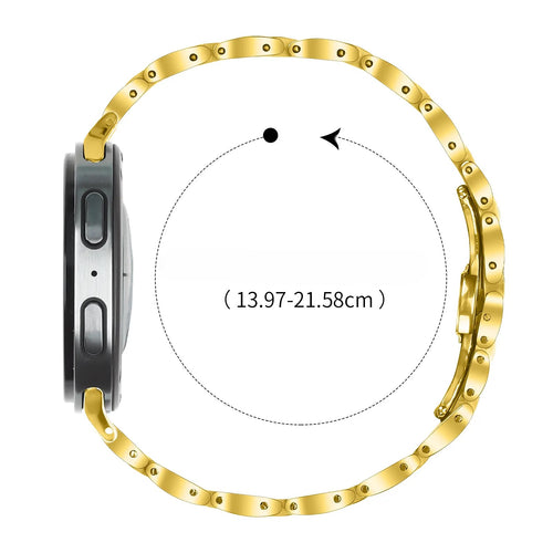 Samsung Galaxy Watch 8 Classic Slimfit Stahlarmband (Gold)