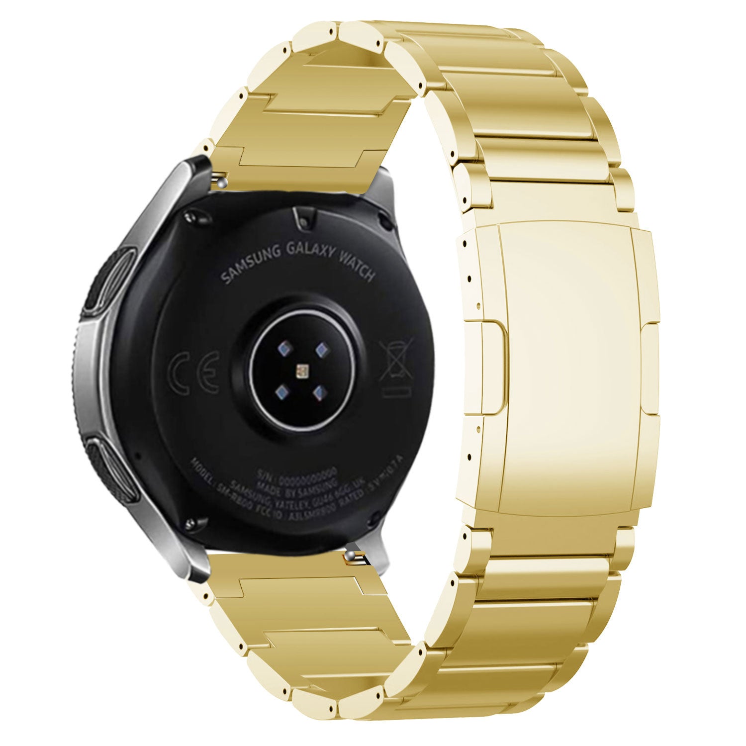 Correa reloj titanio 22mm -  universal (dorado)