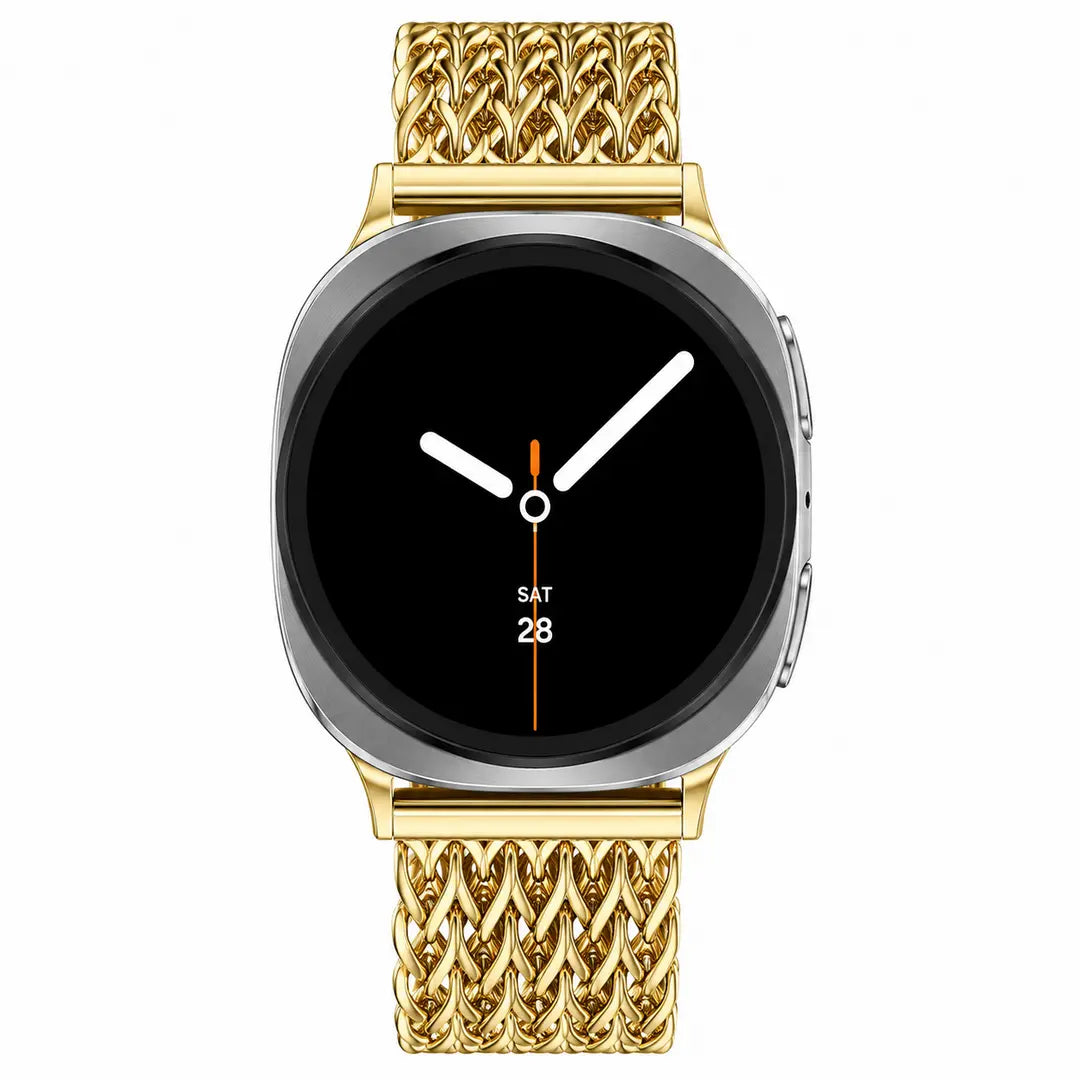 Samsung Galaxy Watch 8 - 40mm Metall Mesh Armband (Gold)