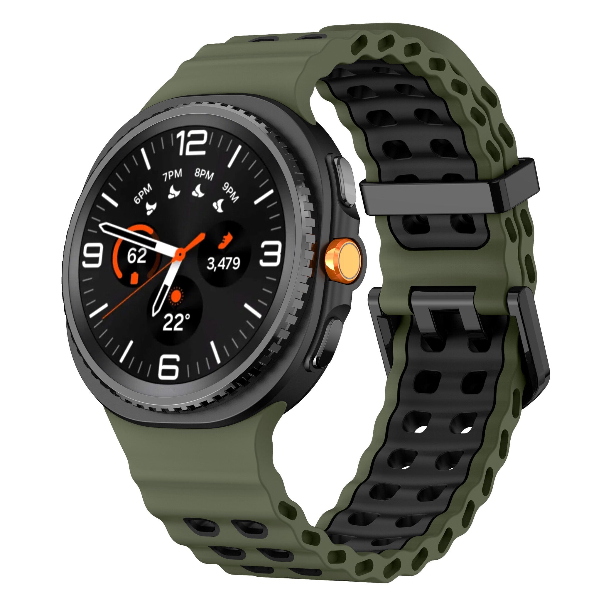 Samsung Galaxy Watch 8 - 40mm Ocean Strap (Green/Black)