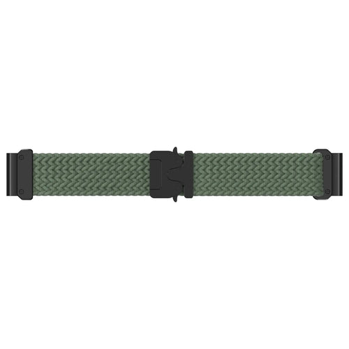 Garmin Forerunner 945 Braided Strap P-Buckle (Green with Black)