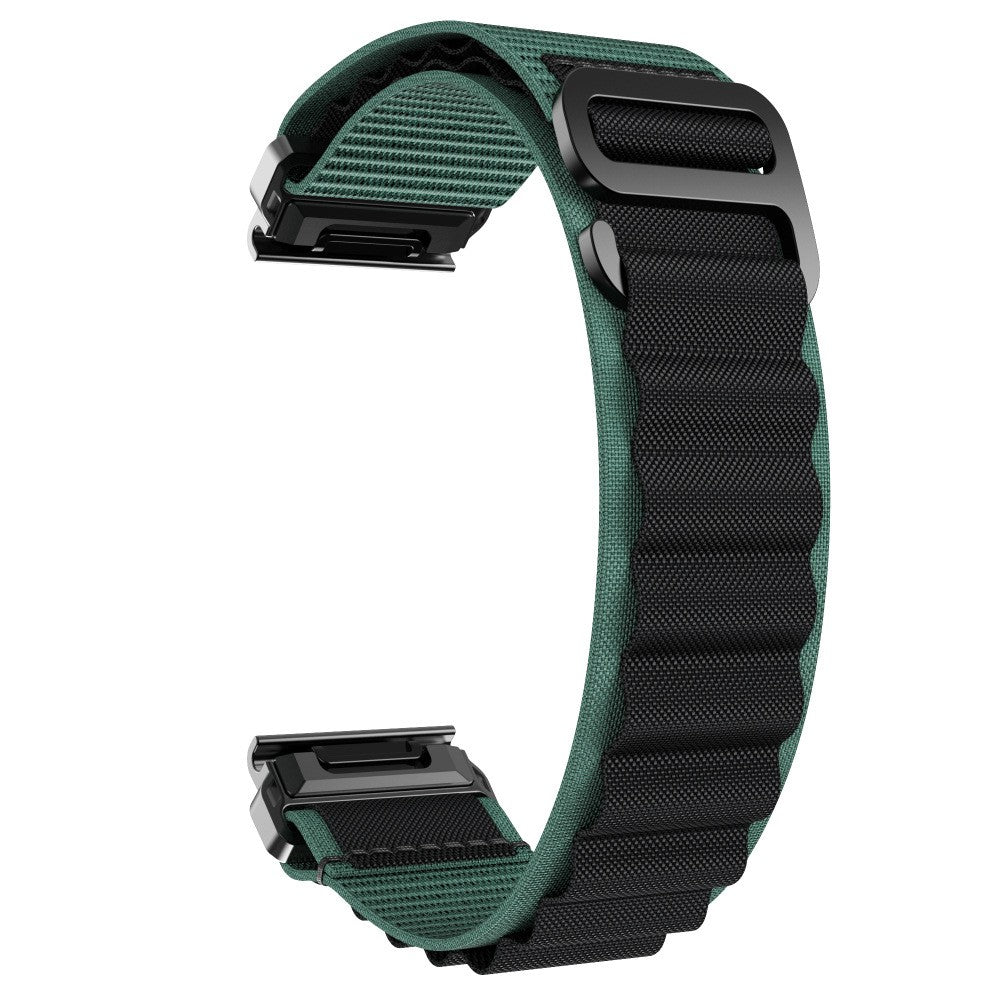 Garmin Quatix 8 - 47mm Alpine Nylon Armband (Grün/Schwarz)