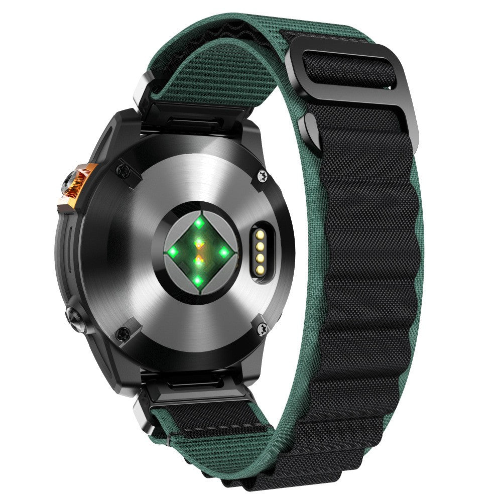 Garmin Forerunner 955 Alpine nylon bandje (groen/zwart)