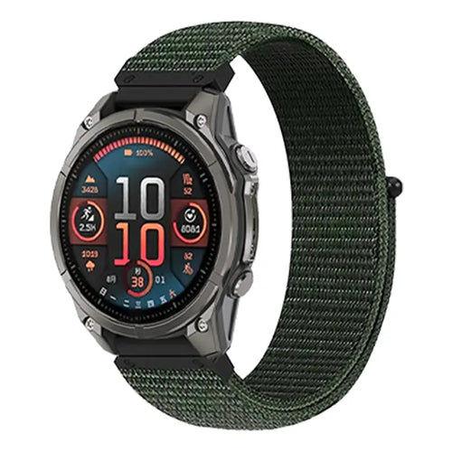 Correa nylon premium Garmin Fenix 7 (verde)