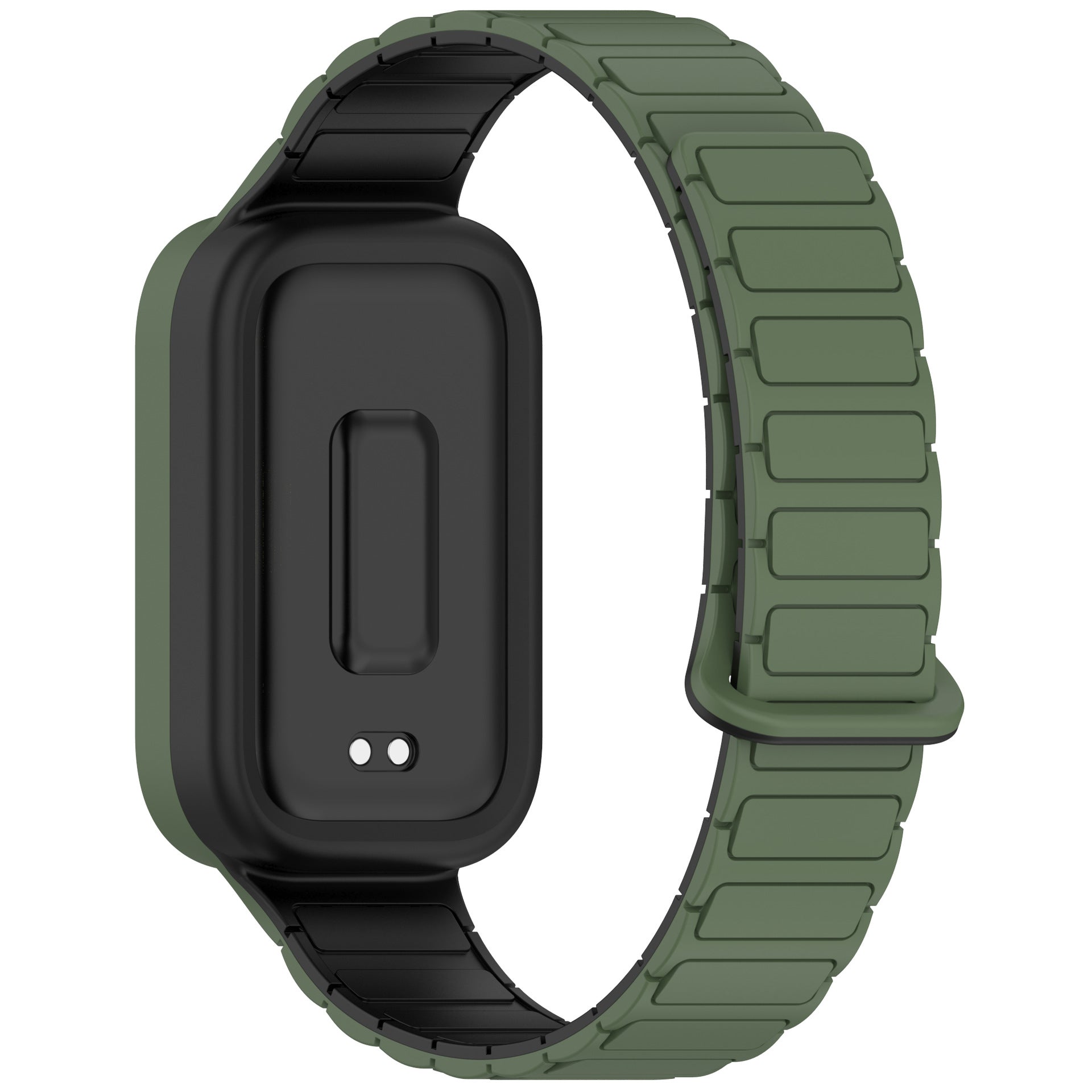 Correa silicona magnética Xiaomi Smart Band 9 Active (verde militair)