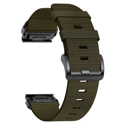 Bracelet nylon premium con hebilla Garmin Forerunner 945 (verde)