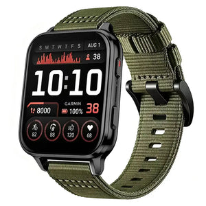 Bracelet nylon à boucle Garmin Venu X1 (vert)