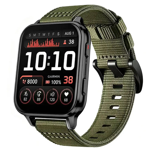 Bracelet nylon à boucle Garmin Venu X1 (vert)