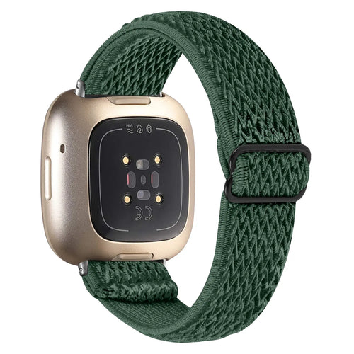 Fitbit Sense 2 Elastisches Armband (Grün)