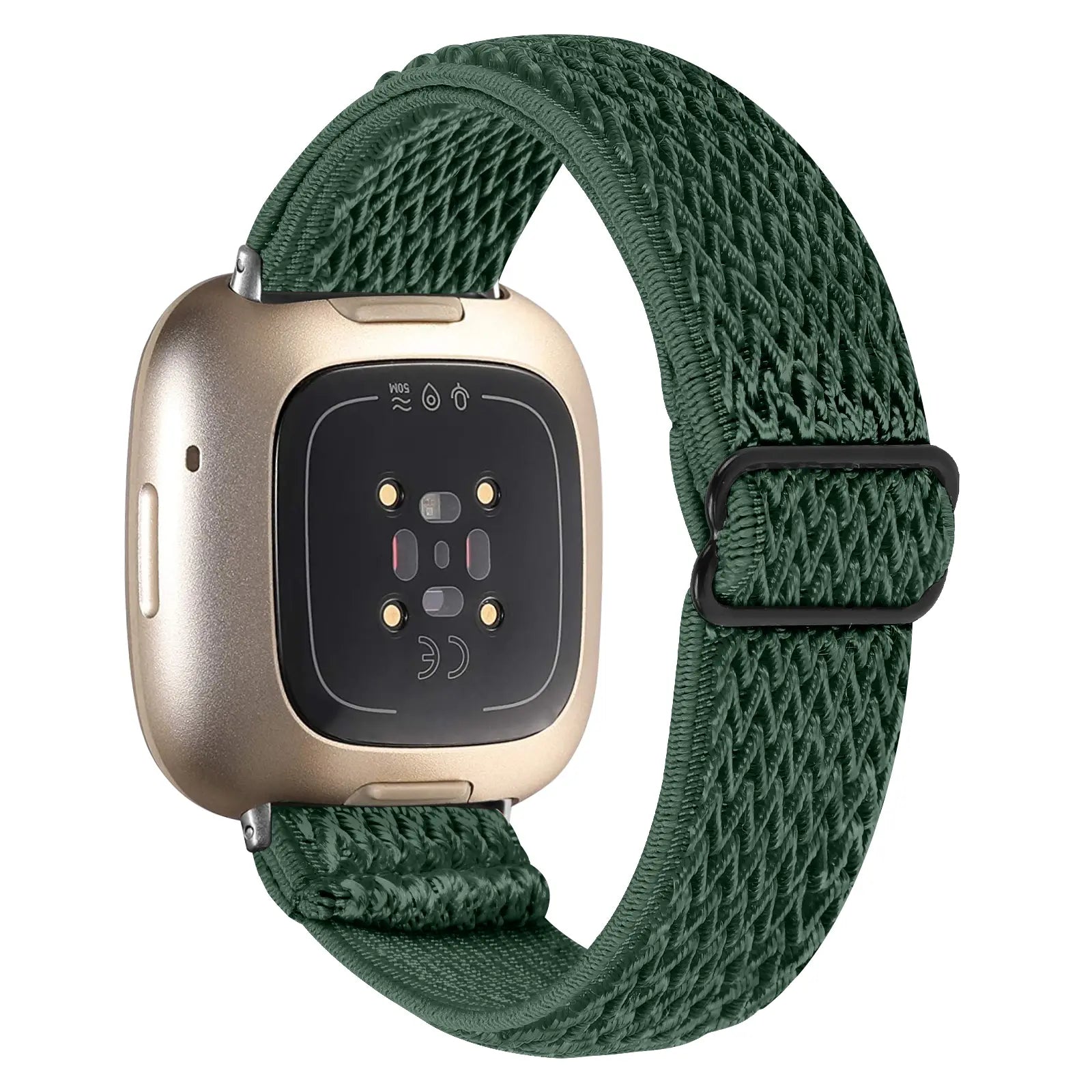 Fitbit Versa 3 elastisch bandje (groen)